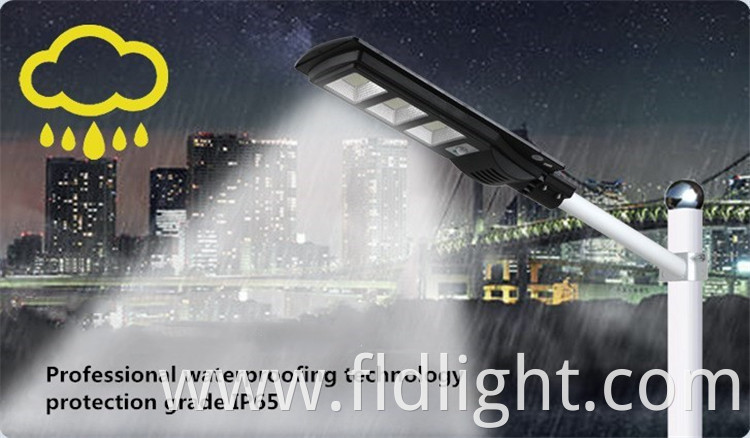  sensor ABS plastics smart solar street light 